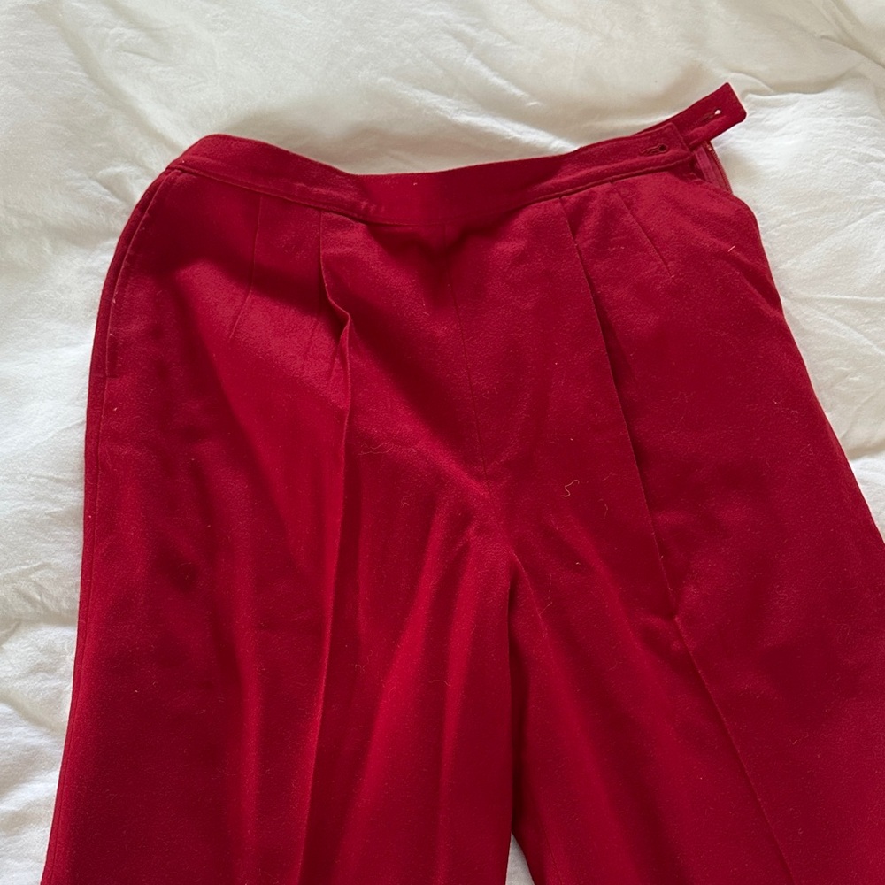 Pendleton Rich Red Wool Garment - vintage, size 10, size 28 in waist